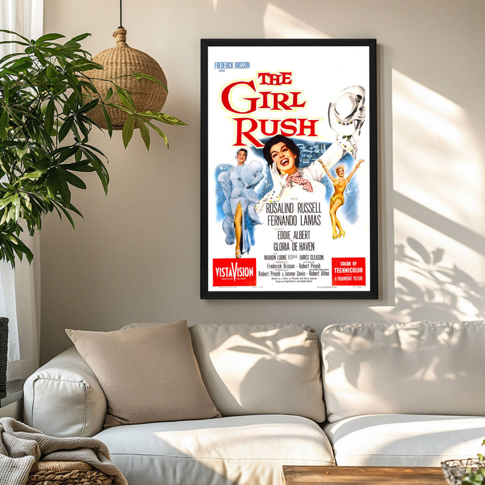 "Girl Rush" (1955) Framed Movie Poster