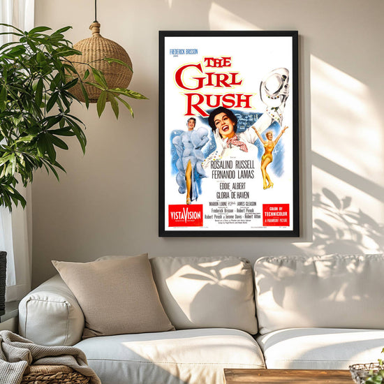 "Girl Rush" (1955) Framed Movie Poster