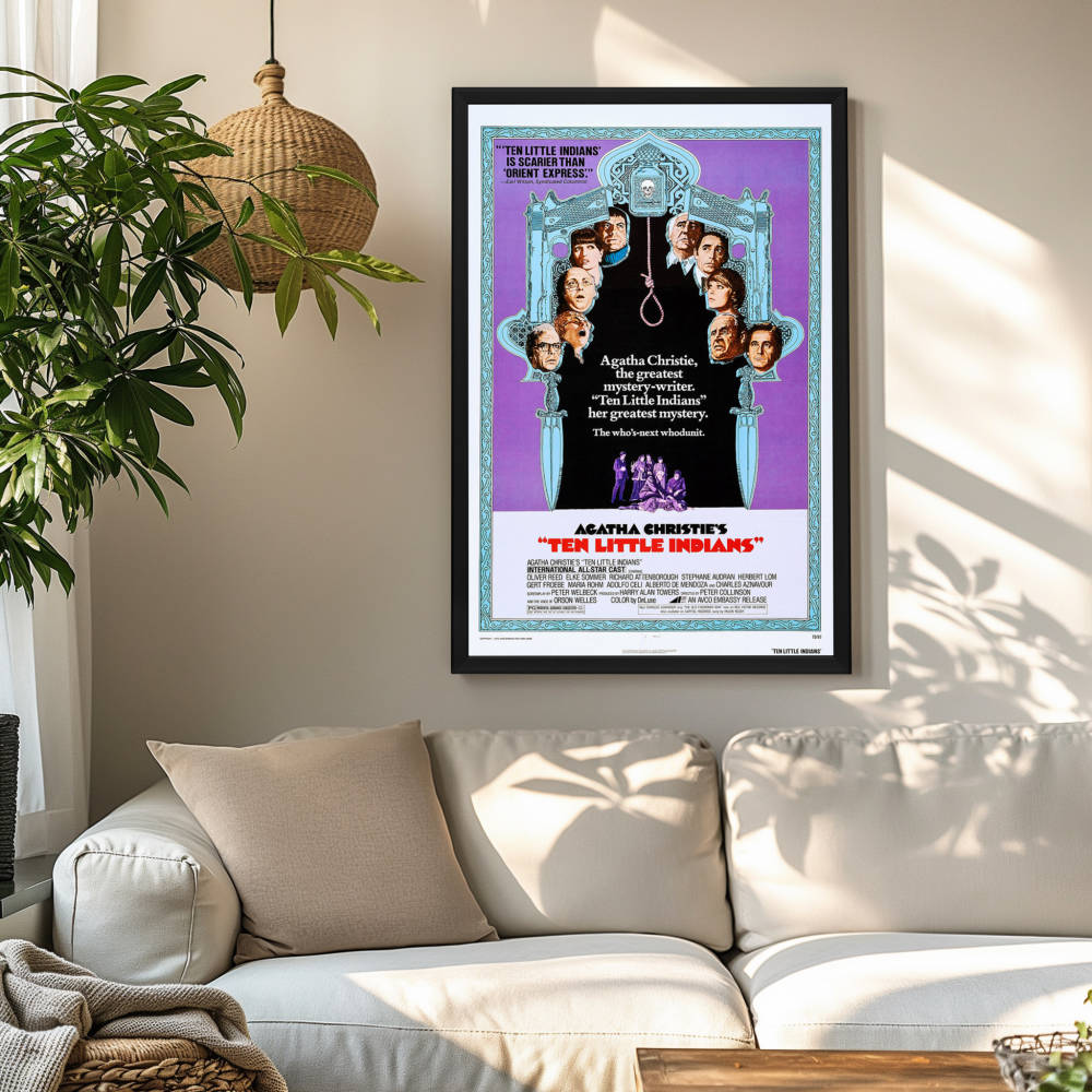 "Ten Little Indians" (1965) Framed Movie Poster