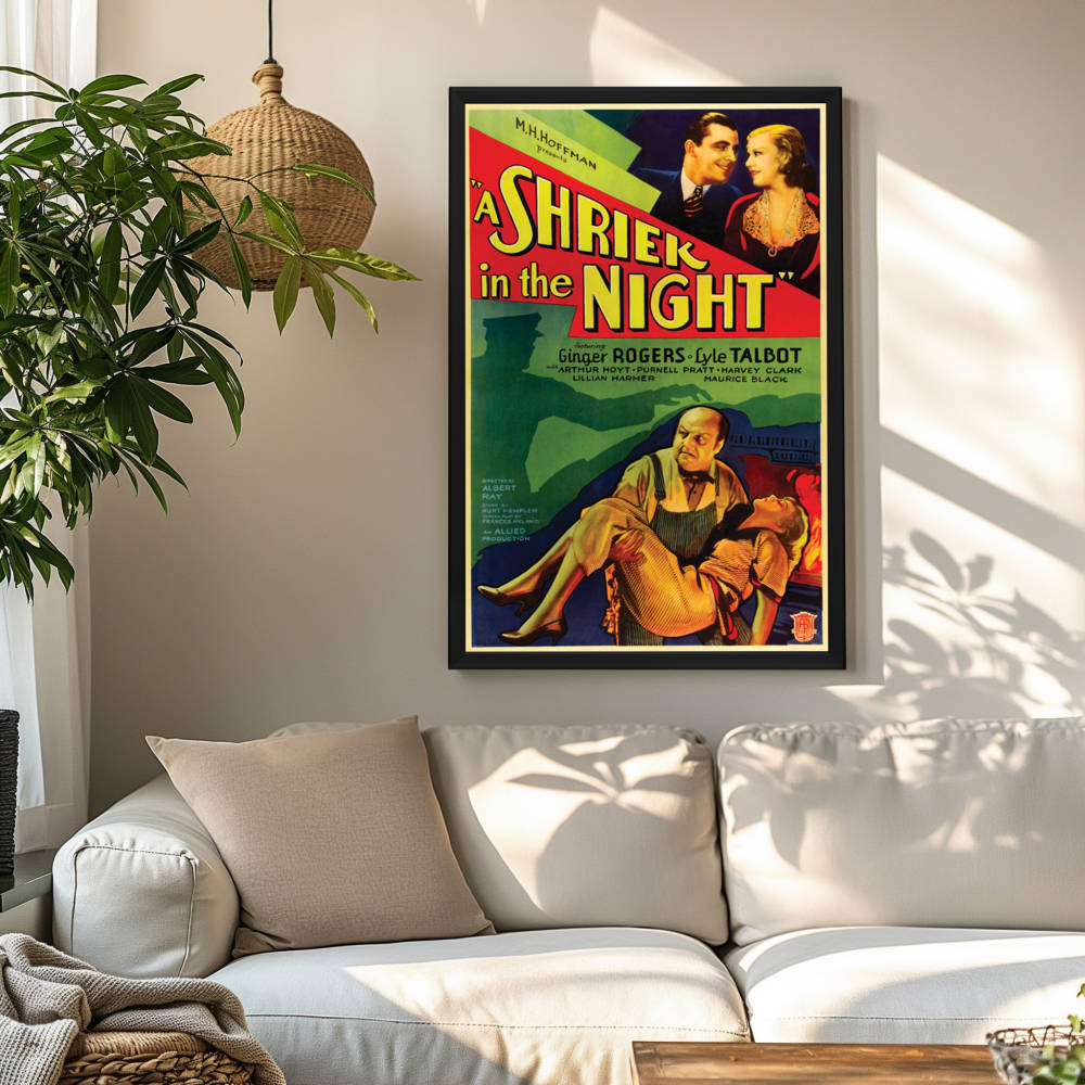 "Shriek In The Night" (1933) Framed Movie Poster