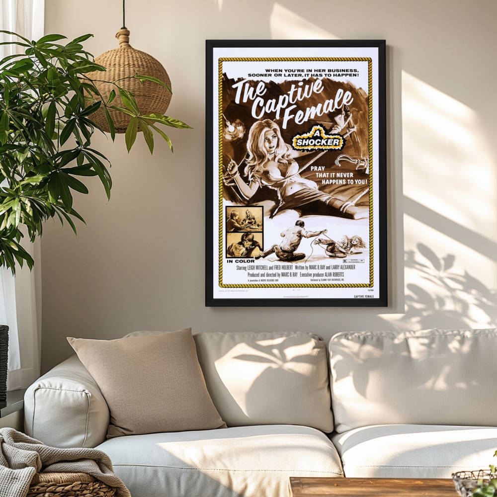"Captive Female" (1973) Framed Movie Poster