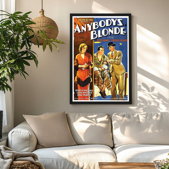 "Anybody's Blonde" (1931) Framed Movie Poster