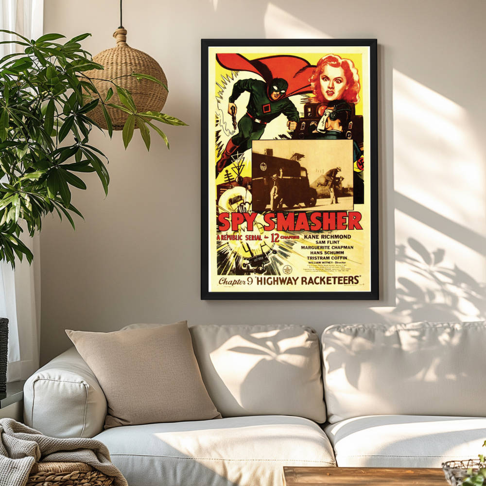 "Spy Smasher" (1942) Framed Movie Poster