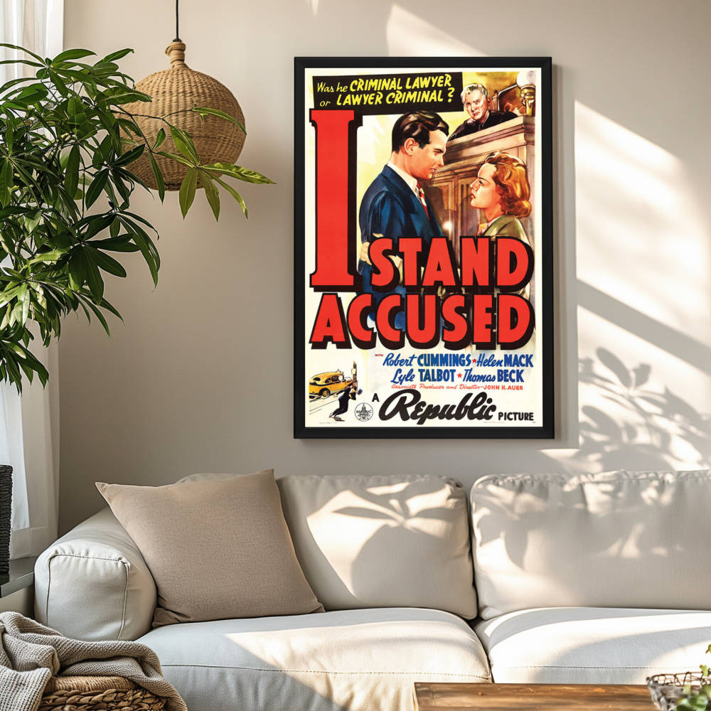 "I Stand Accused" (1938) Framed Movie Poster