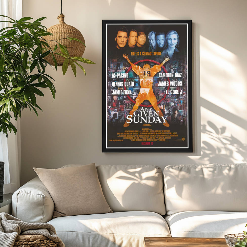 "Any Given Sunday" (1999) Framed Movie Poster