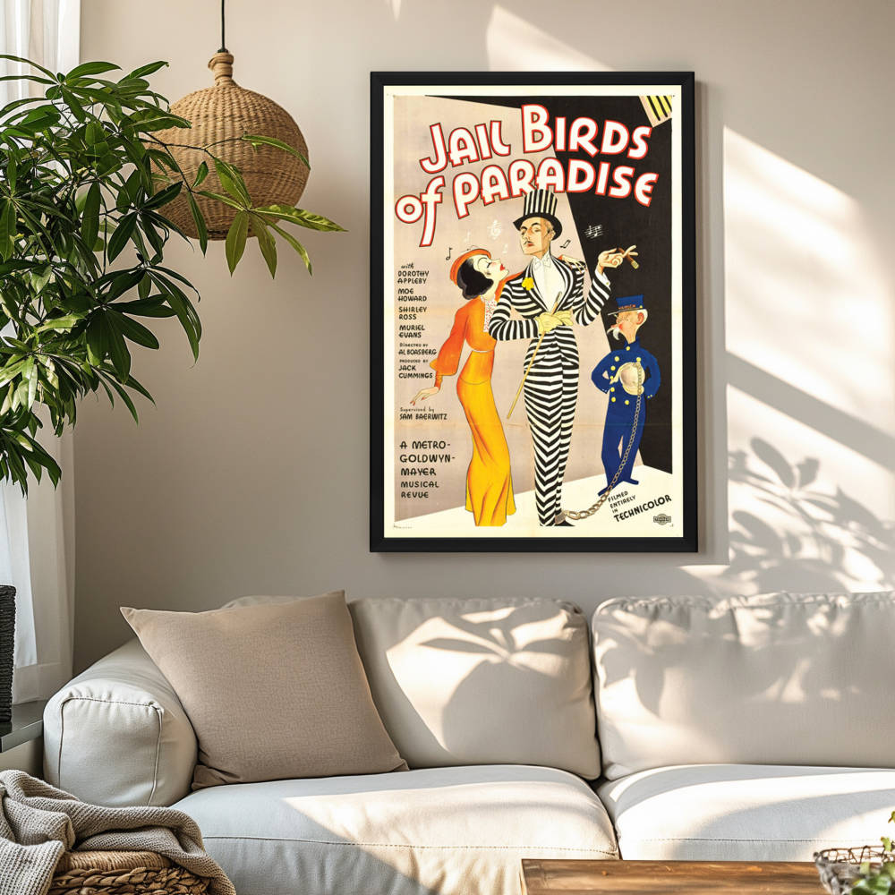 "Jail Birds Of Paradise" (1934) Framed Movie Poster