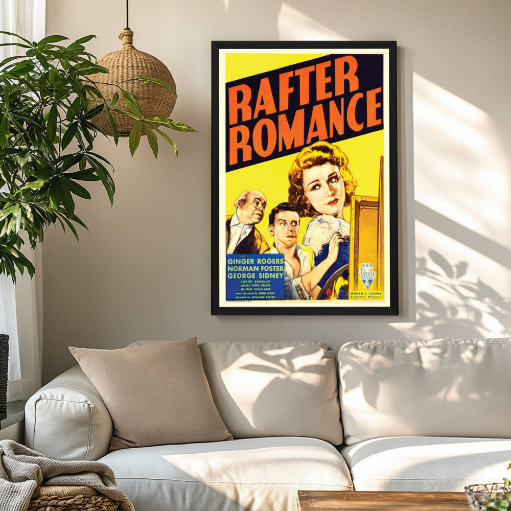 "Rafter Romance" (1933) Framed Movie Poster