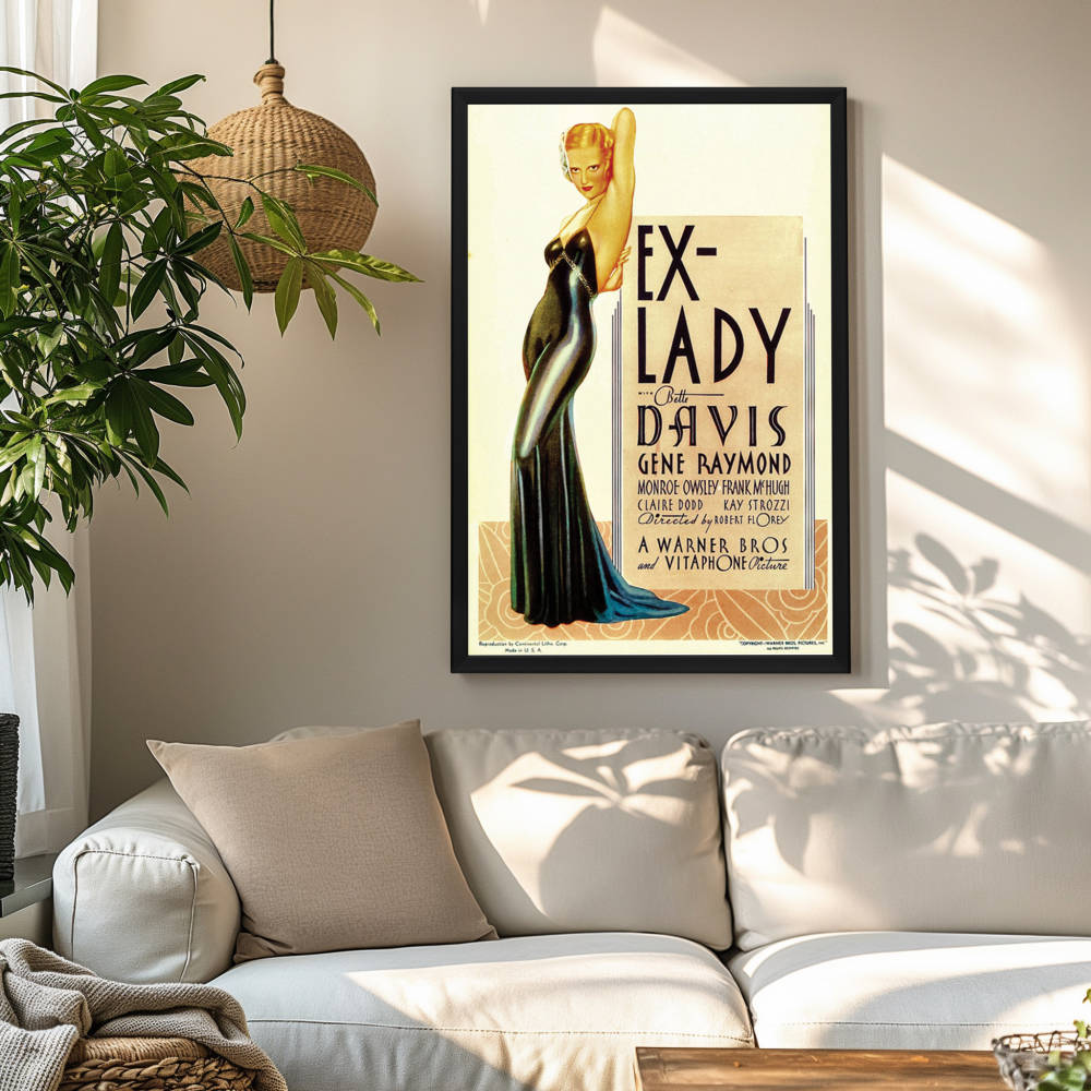 "Ex-Lady" (1933) Framed Movie Poster