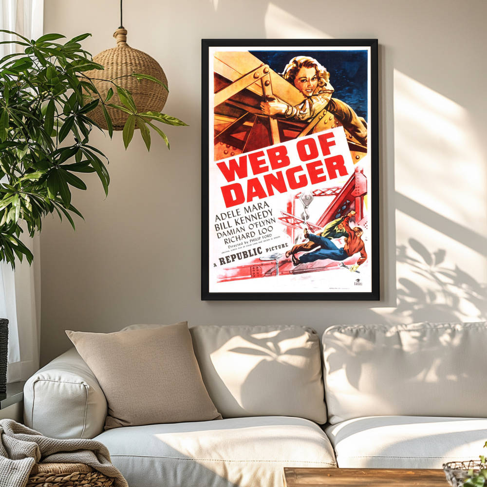 "Web Of Danger" (1947) Framed Movie Poster