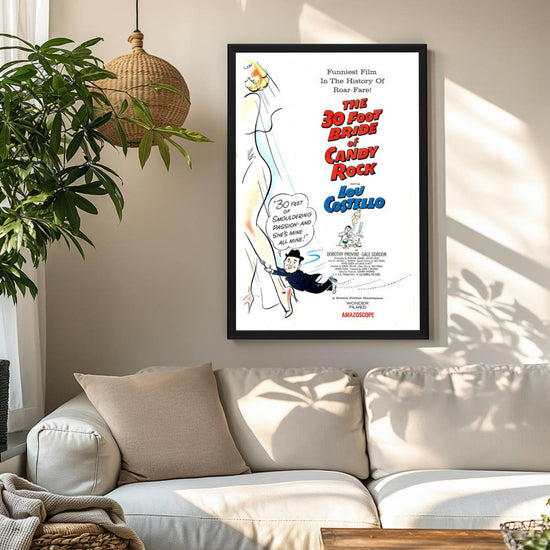 "30 Foot Bride Of Candy Rock" (1959) Framed Movie Poster