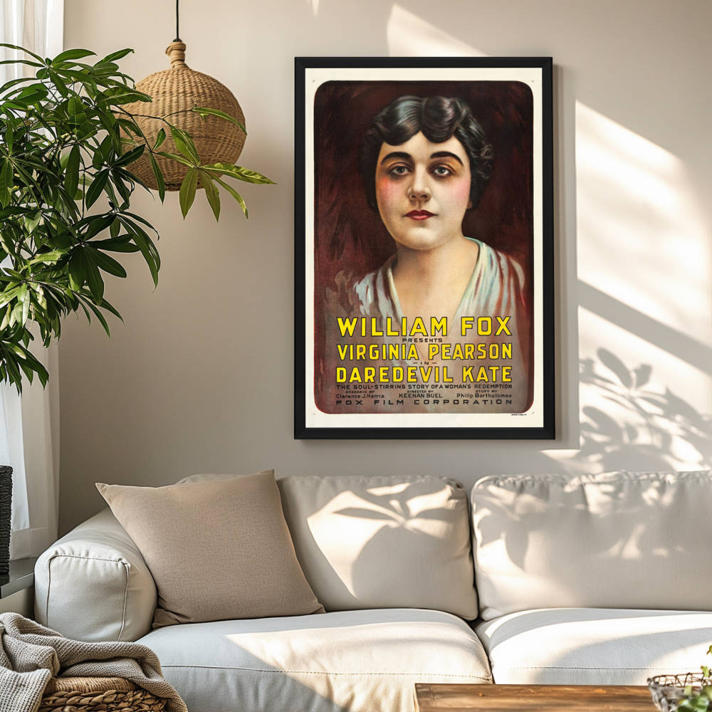 "Daredevil Kate" (1916) Framed Movie Poster