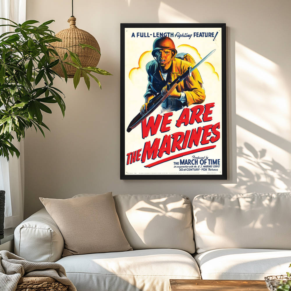 "We Are The Marines" (1942) Framed Movie Poster
