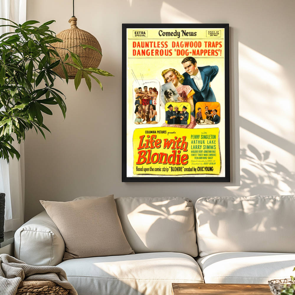 "Life With Blondie" (1945) Framed Movie Poster