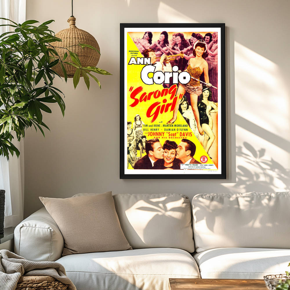 "Sarong Girl" (1943) Framed Movie Poster