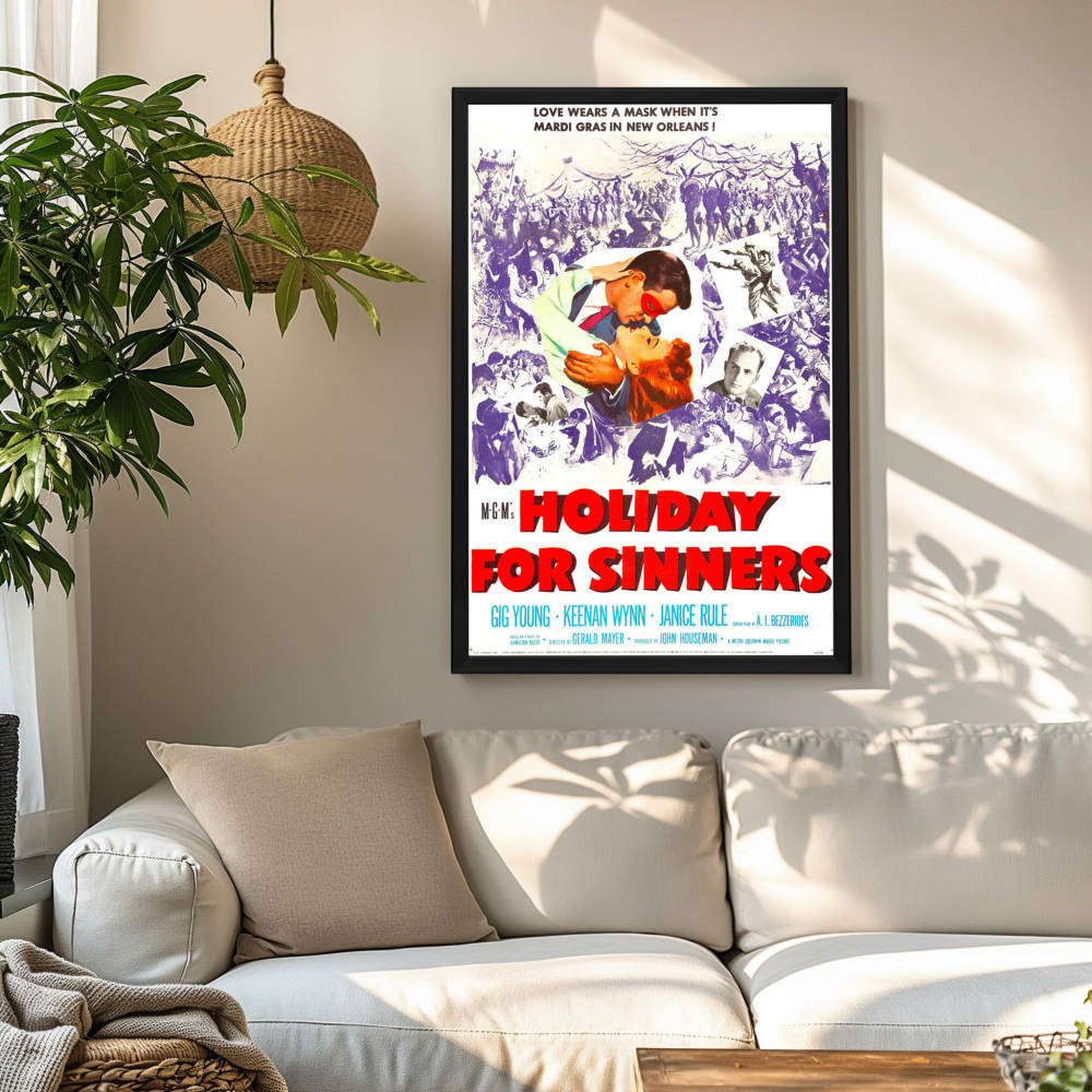 "Holiday For Sinners" (1952) Framed Movie Poster