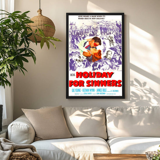 "Holiday For Sinners" (1952) Framed Movie Poster
