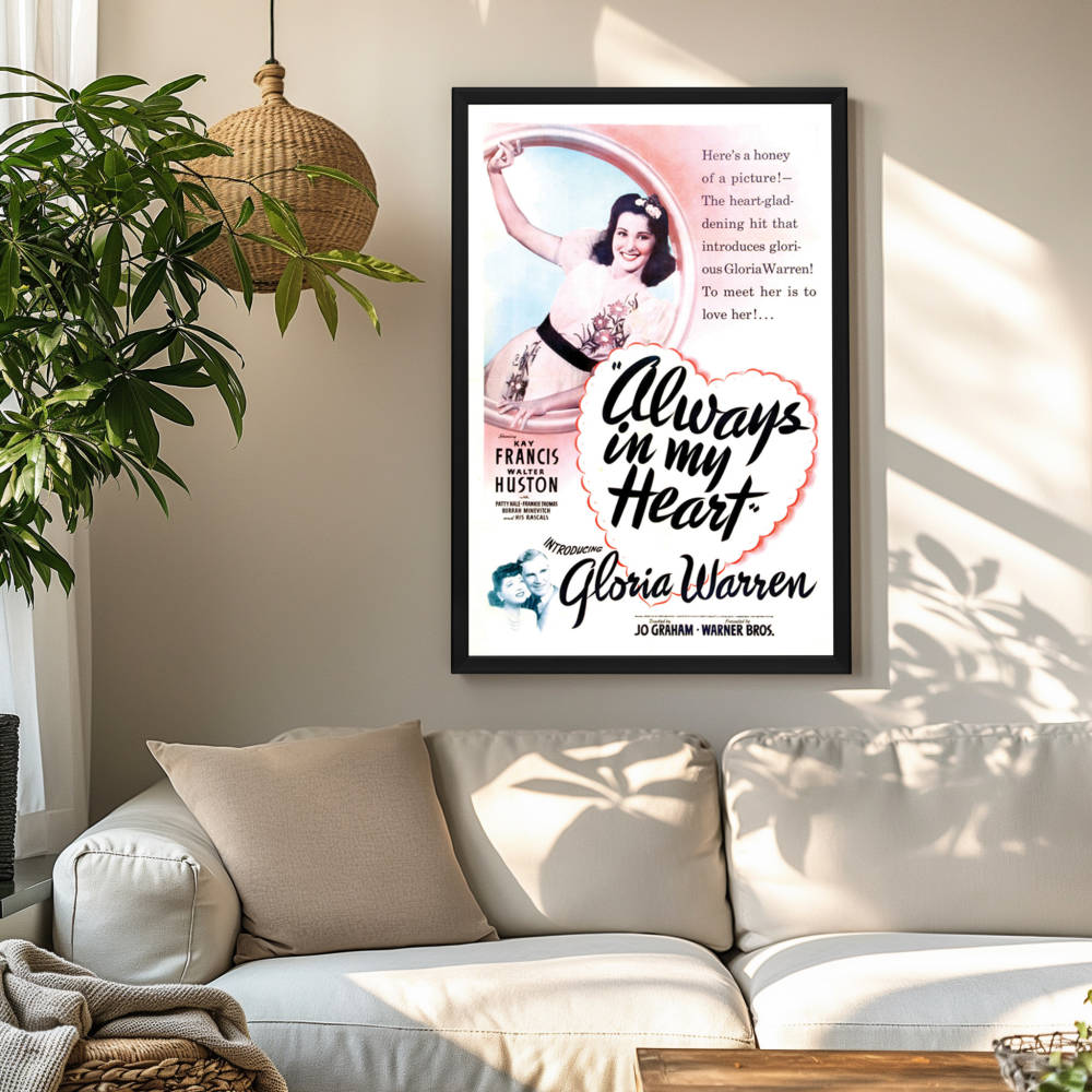 "Always In My Heart" (1942) Framed Movie Poster