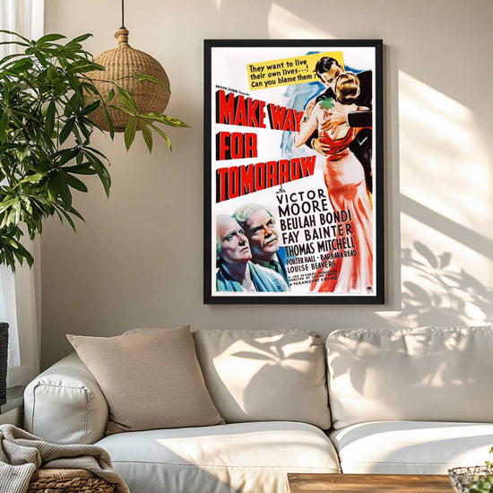 "Make Way For Tomorrow" (1937) Framed Movie Poster