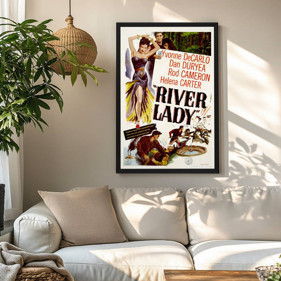 "River Lady" (1948) Framed Movie Poster