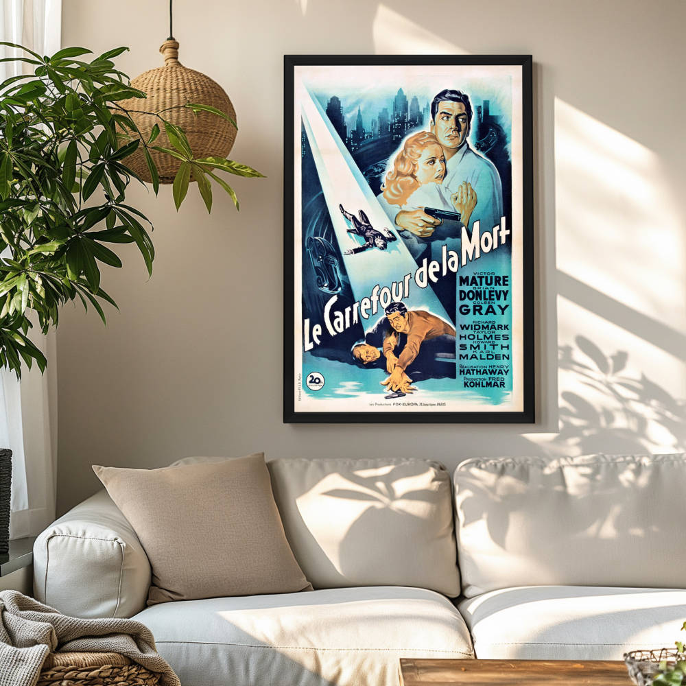 "Kiss Of Death" (1947) Framed Movie Poster