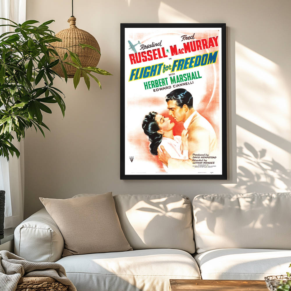 "Flight For Freedom" (1943) Framed Movie Poster