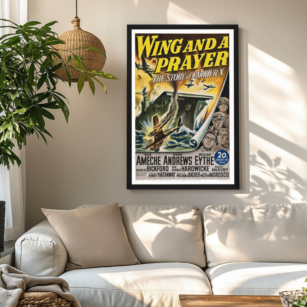 "Wing And A Prayer" (1944) Framed Movie Poster