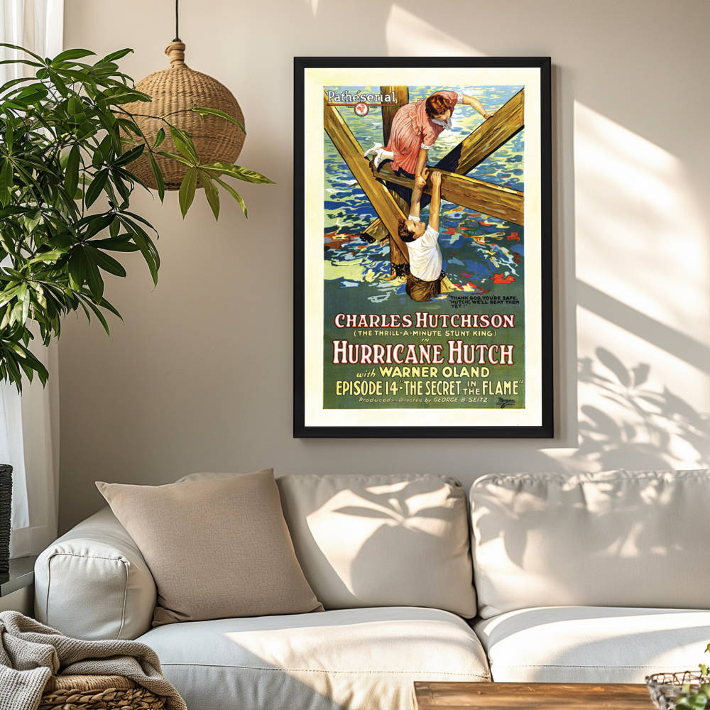 "Hurricane Hutch" (1921) Framed Movie Poster