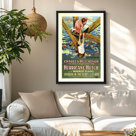 "Hurricane Hutch" (1921) Framed Movie Poster