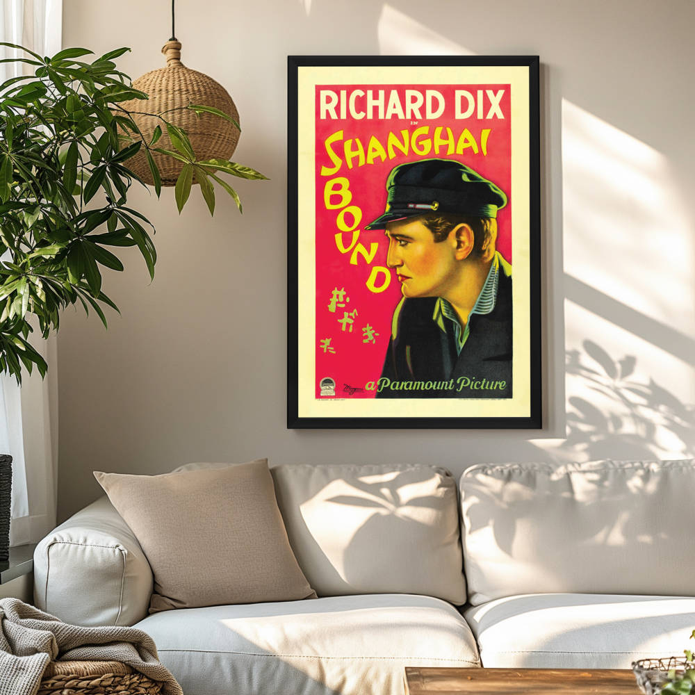 "Shanghai Bound" (1927) Framed Movie Poster