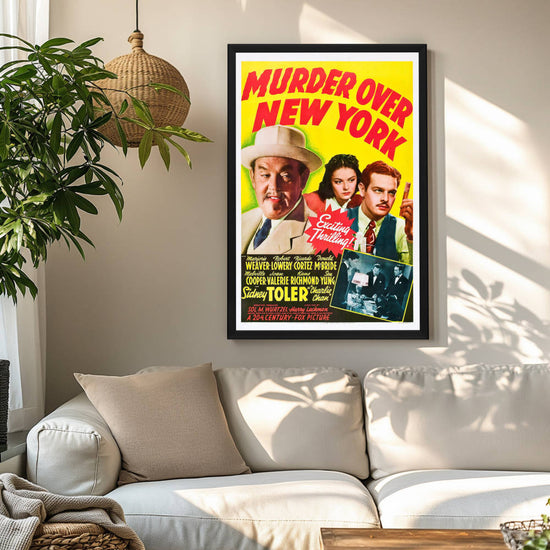 "Murder Over New York" (1940) Framed Movie Poster