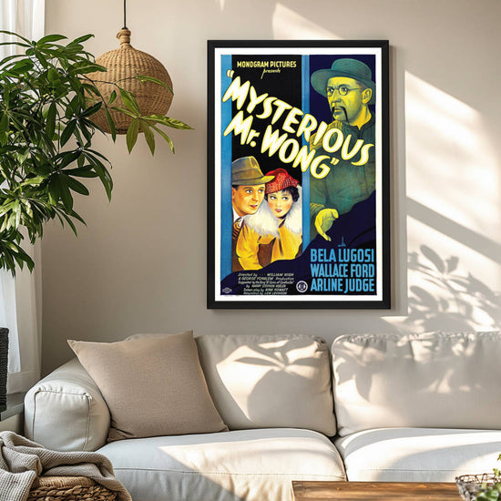 "Mysterious Mr. Wong" (1935) Framed Movie Poster