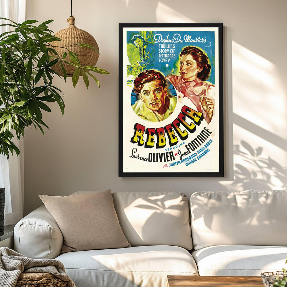 "Rebecca" (1940) Framed Movie Poster