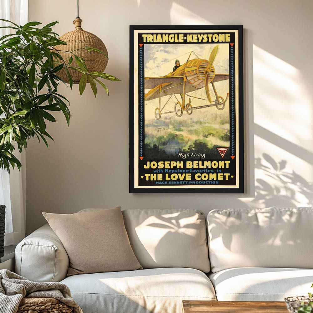 "Love Comet" (1916) Framed Movie Poster
