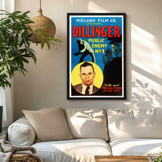 "Dillinger: Public Enemy No. 1" (1934) Framed Movie Poster