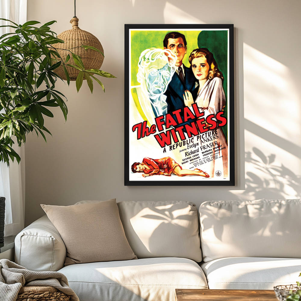 "Fatal Witness" (1945) Framed Movie Poster