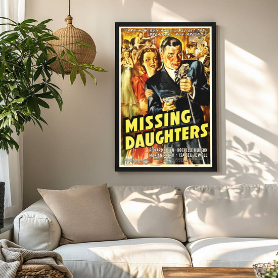 "Missing Daughters" (1939) Framed Movie Poster