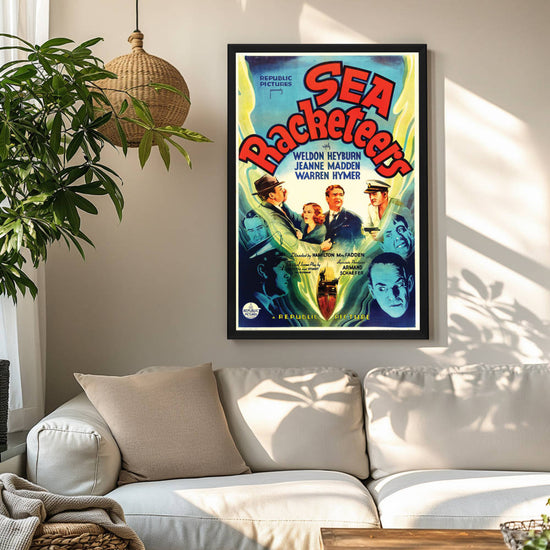 "Sea Racketeers" (1937) Framed Movie Poster