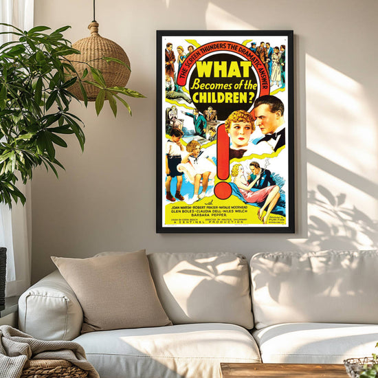 "What Becomes Of The children" (1936) Framed Movie Poster