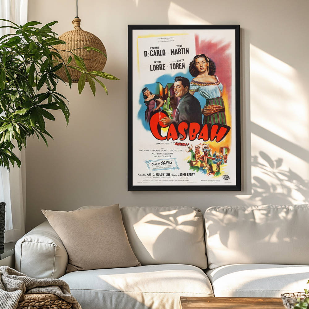 "Casbah" (1948) Framed Movie Poster