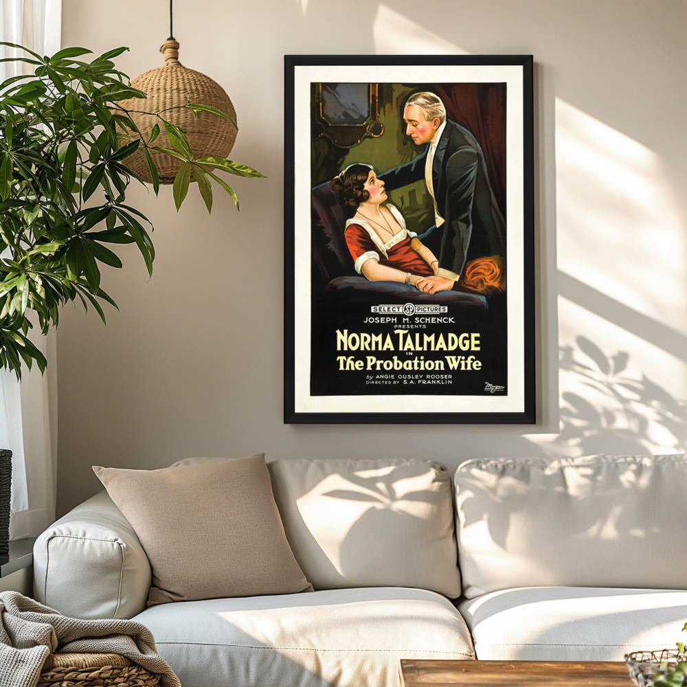"Probation Wife" (1919) Framed Movie Poster