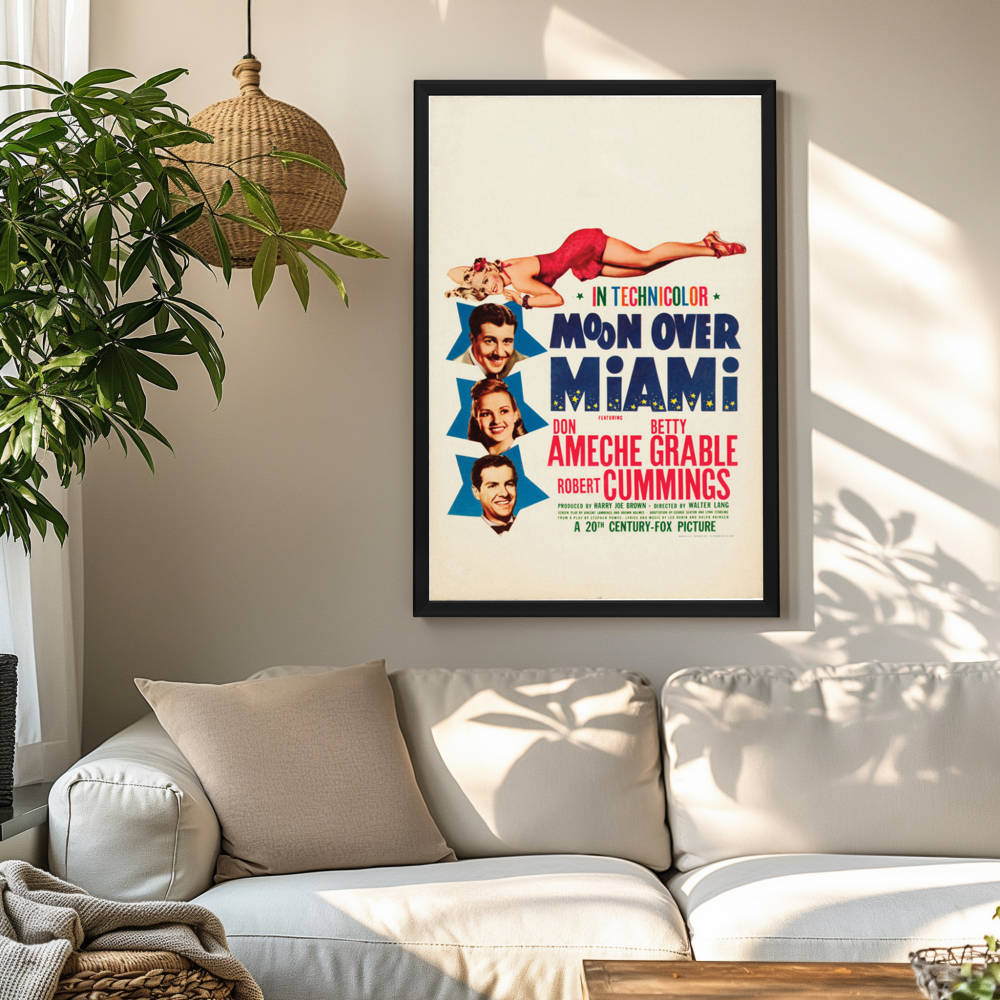 "Moon Over Miami" (1941) Framed Movie Poster