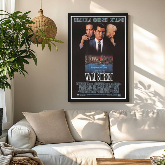 "Wall Street" (1987) Framed Movie Poster