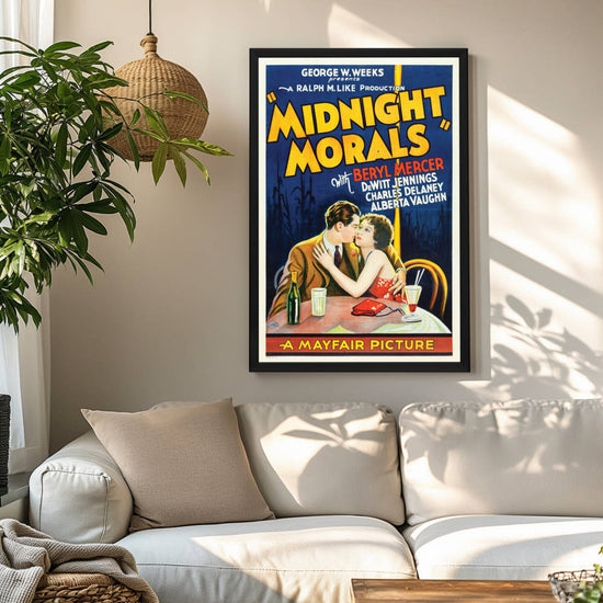 "Midnight Morals" (1932) Framed Movie Poster