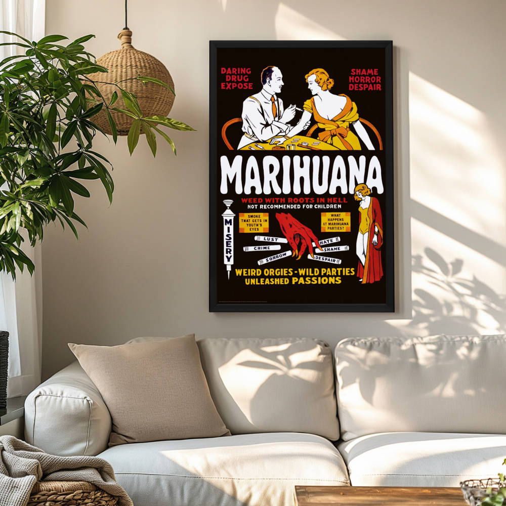 "Marihuana" (1936) Framed Movie Poster