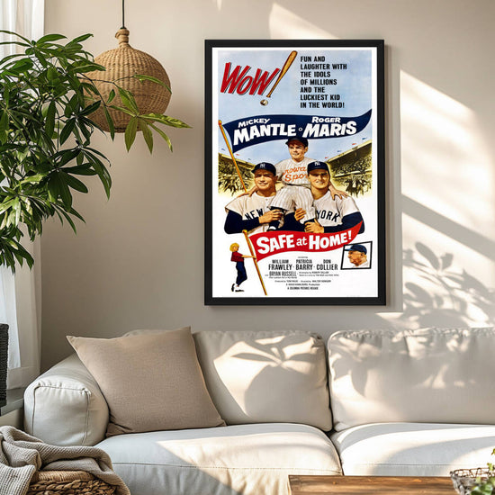 "Safe At Home!" (1962) Framed Movie Poster