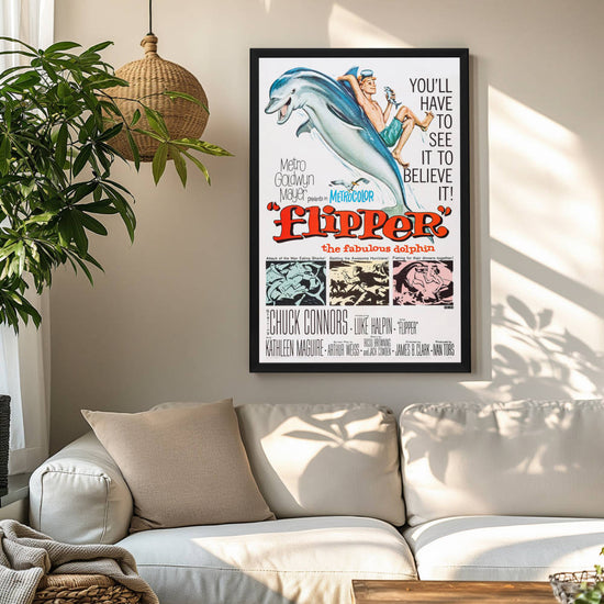 "Flipper" (1963) Framed Movie Poster