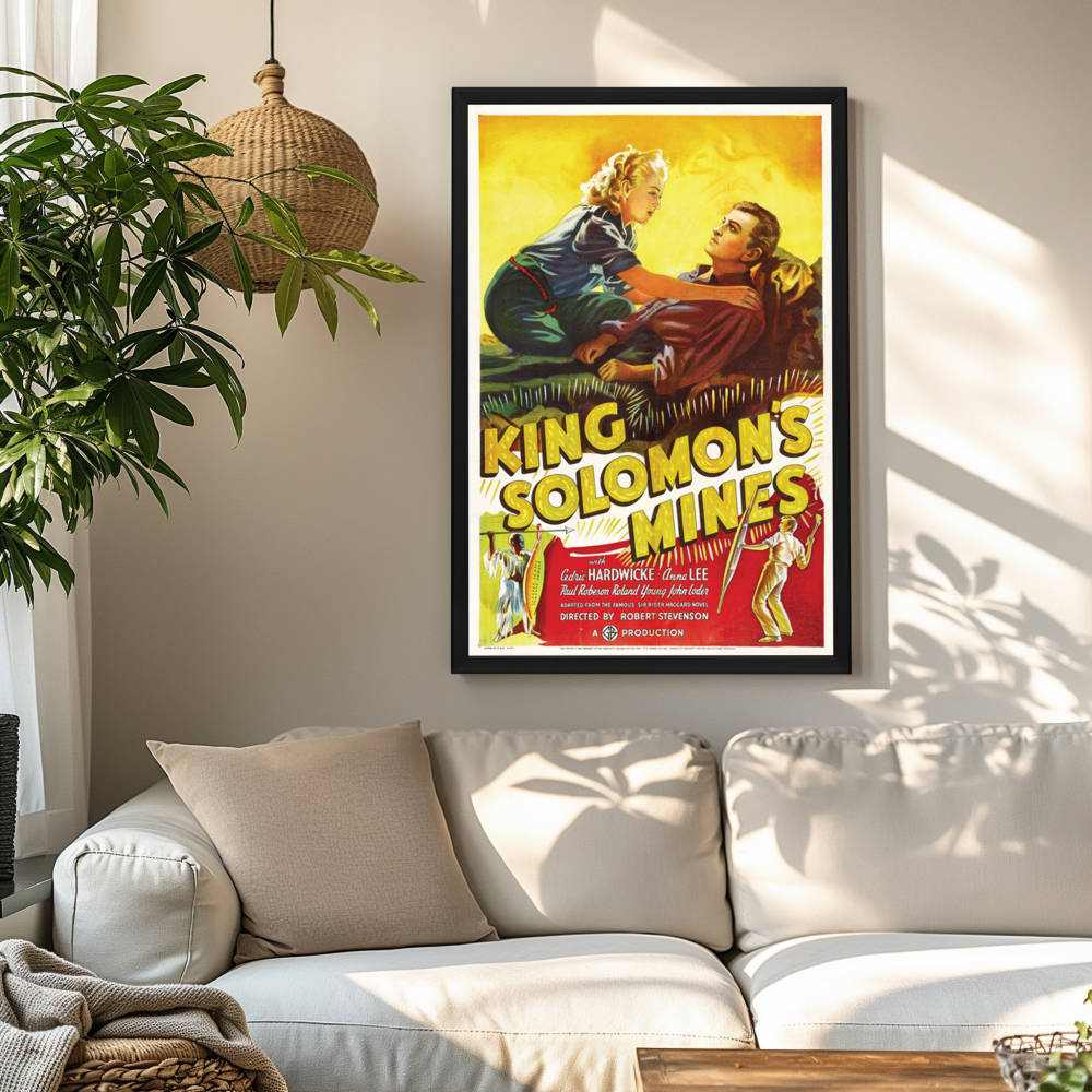 "King Solomon's Mines" (1937) Framed Movie Poster