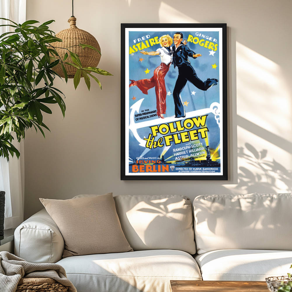 "Follow The Fleet" (1936) Framed Movie Poster