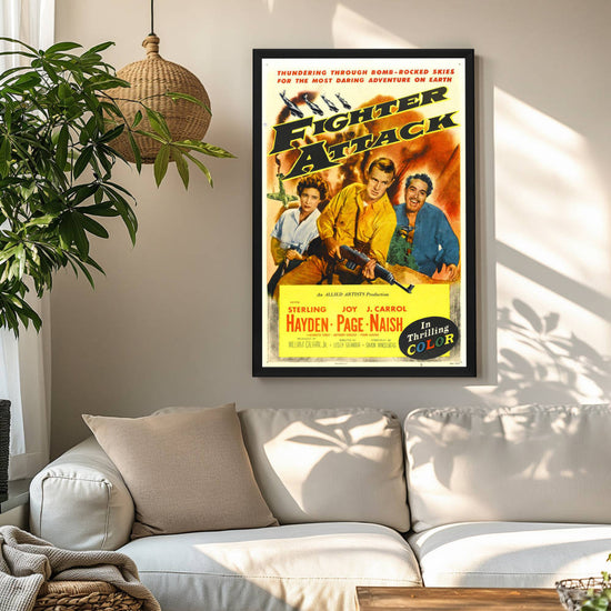 "Fighter Attack" (1953) Framed Movie Poster