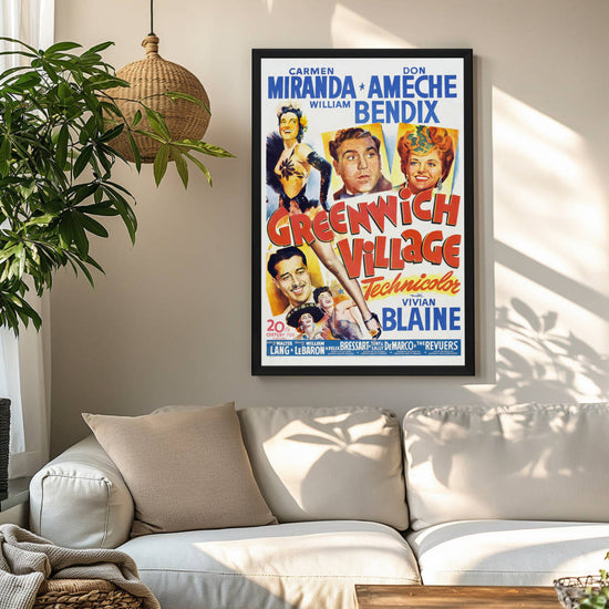 "Greenwich VIllage" (1944) Framed Movie Poster